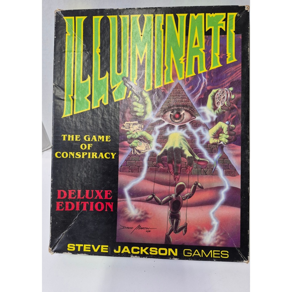 VTG Illuminati The Game of Conspiracy Deluxe Edition Steve Jackson Games 1991